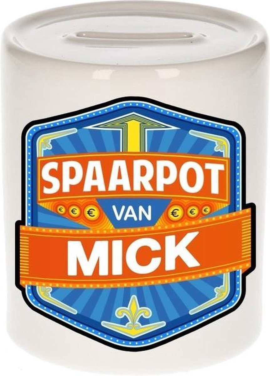 Kinder spaarpot voor Mick