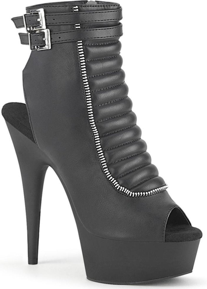 Pleaser Plateau Laarzen -36 Shoes- DELIGHT-600-18 US 6 Zwart