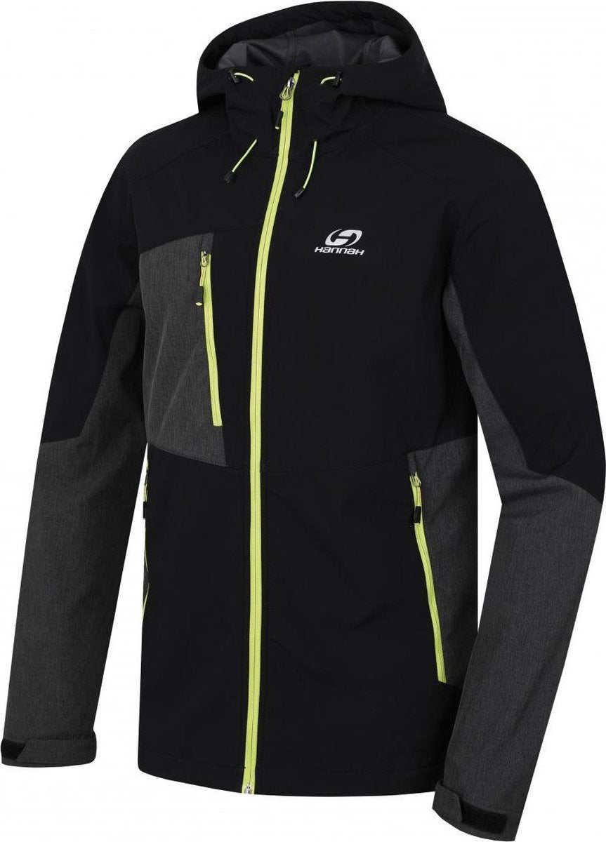 Hannah Softshell Jas Selby Heren Synthetisch Zwart Mt L