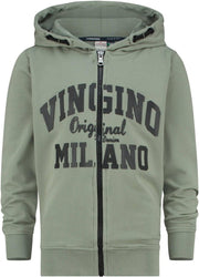 Vingino Vest Milano Jongens Katoen/polyester Legergroen Maat 140