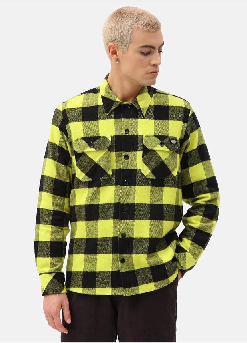 Dickies Heren Sacramento Flanellen Shirt Zwavel Geel