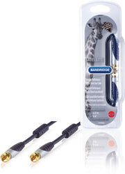 Bandridge SVL9002 coax-kabel 2 m 1x F Zwart
