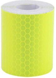 Reflecterende tape geel 3 meter x 5 cm breed - bakfiets - fiets - auto