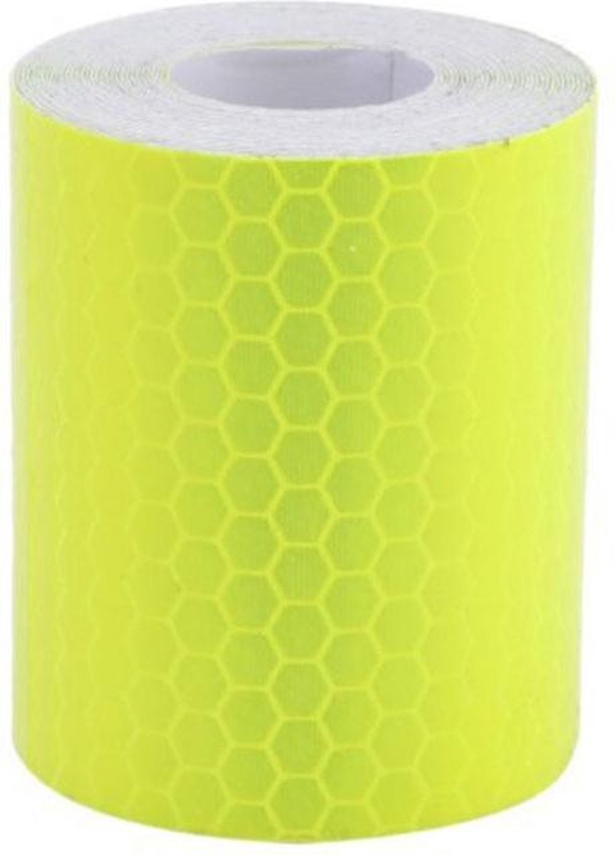 Reflecterende tape geel 3 meter x 5 cm breed - bakfiets - fiets - auto