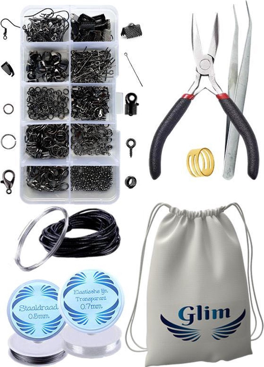 Sieraden maken DIY pakket – Compleet starter set - Resin - Zwart