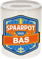 Kinder spaarpot voor Bas