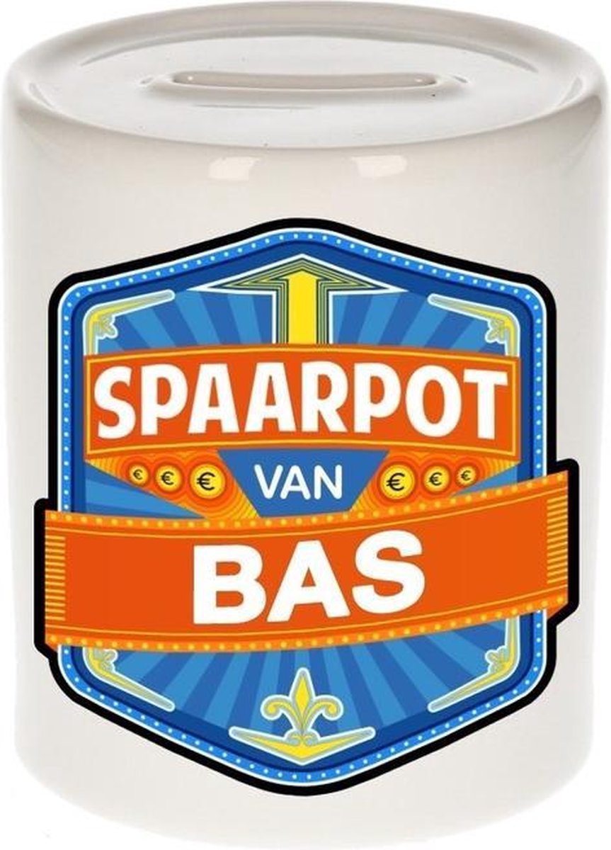 Kinder spaarpot voor Bas