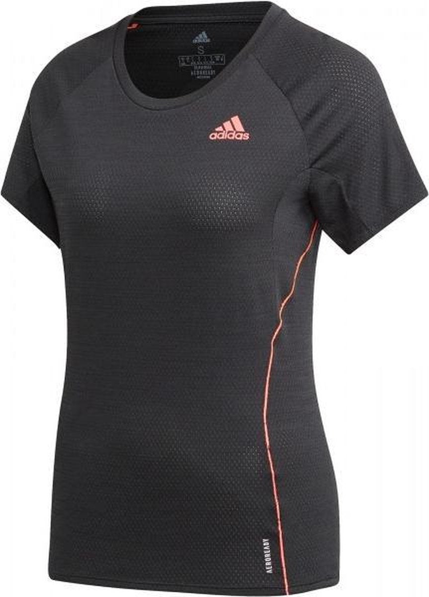 adidas Runner Shirt Dames - zwart - maat XL