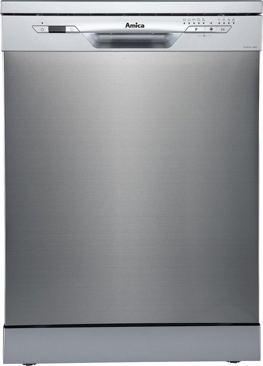 Amica ADP1212X - Vaatwasser Vrijstaand - Zilver - 12 Couverts