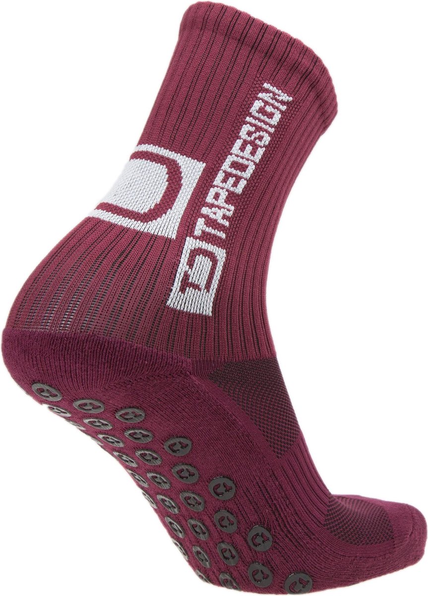 Tapedesign Allround Classic Gripsokken - Bordeaux | Maat: 37-48