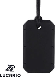 Bijtketting - Kauwketting |  Army Tag - Zwart | Ook geschikt voor volwassenen