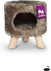 Petrebels Krabpaal Victoria 45 Bruin - 40 x 40 x 45 cm - ligzetel voor katten