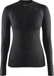 Craft Warm Intensity dames thermoshirt zwart dessin