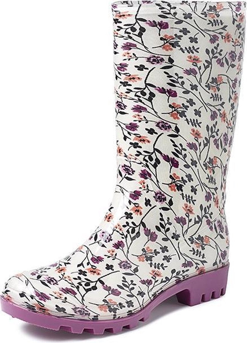 Gevavi Boots | Rose kinder- en dameslaars | pvc | Maat 31 | Wit Bloem