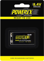 Powerex Precharged 8.4V 300mAh oplaadbaar