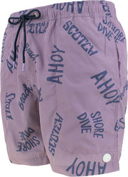 Scotch & Soda zwemshort logo ahoy paars - M