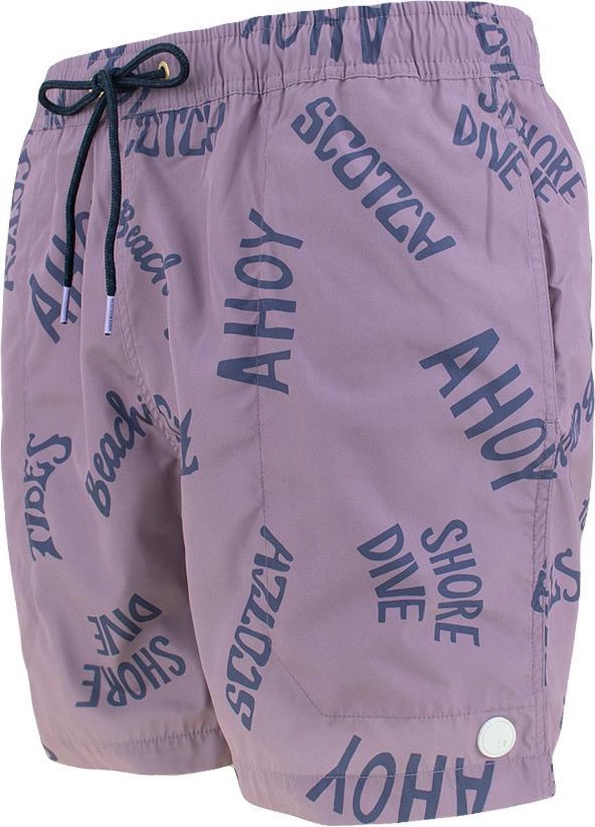 Scotch & Soda zwemshort logo ahoy paars - M