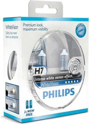 Philips White Vision H7 55W/12V - Voertuigverlichting - Halogeen Lampen - 2 stuks
