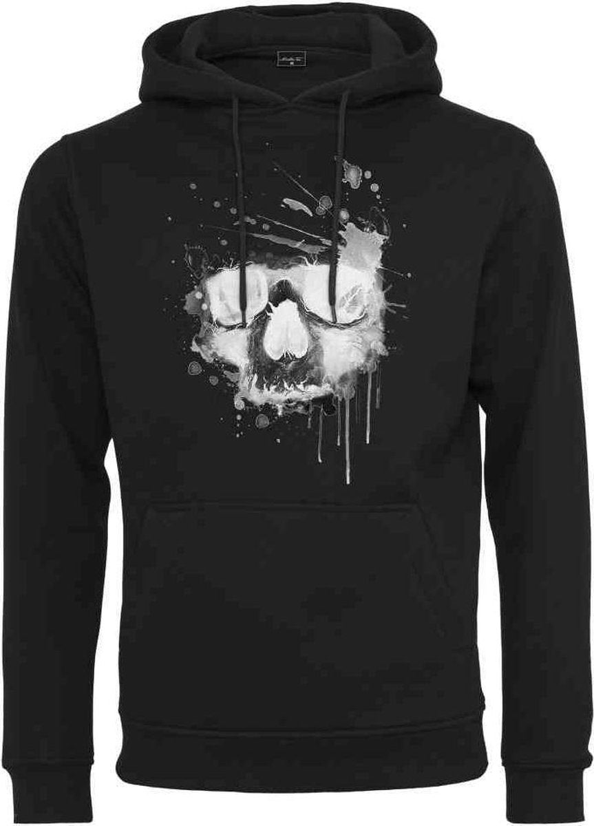 Urban Classics Hoodie/trui -S- Waterpaint Skull Zwart