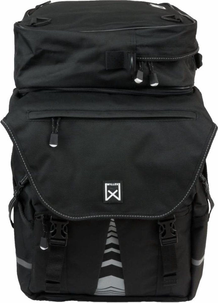 Willex Bagagetas XL 1200 Dubbele Fietstas - 65 liter - Zwart