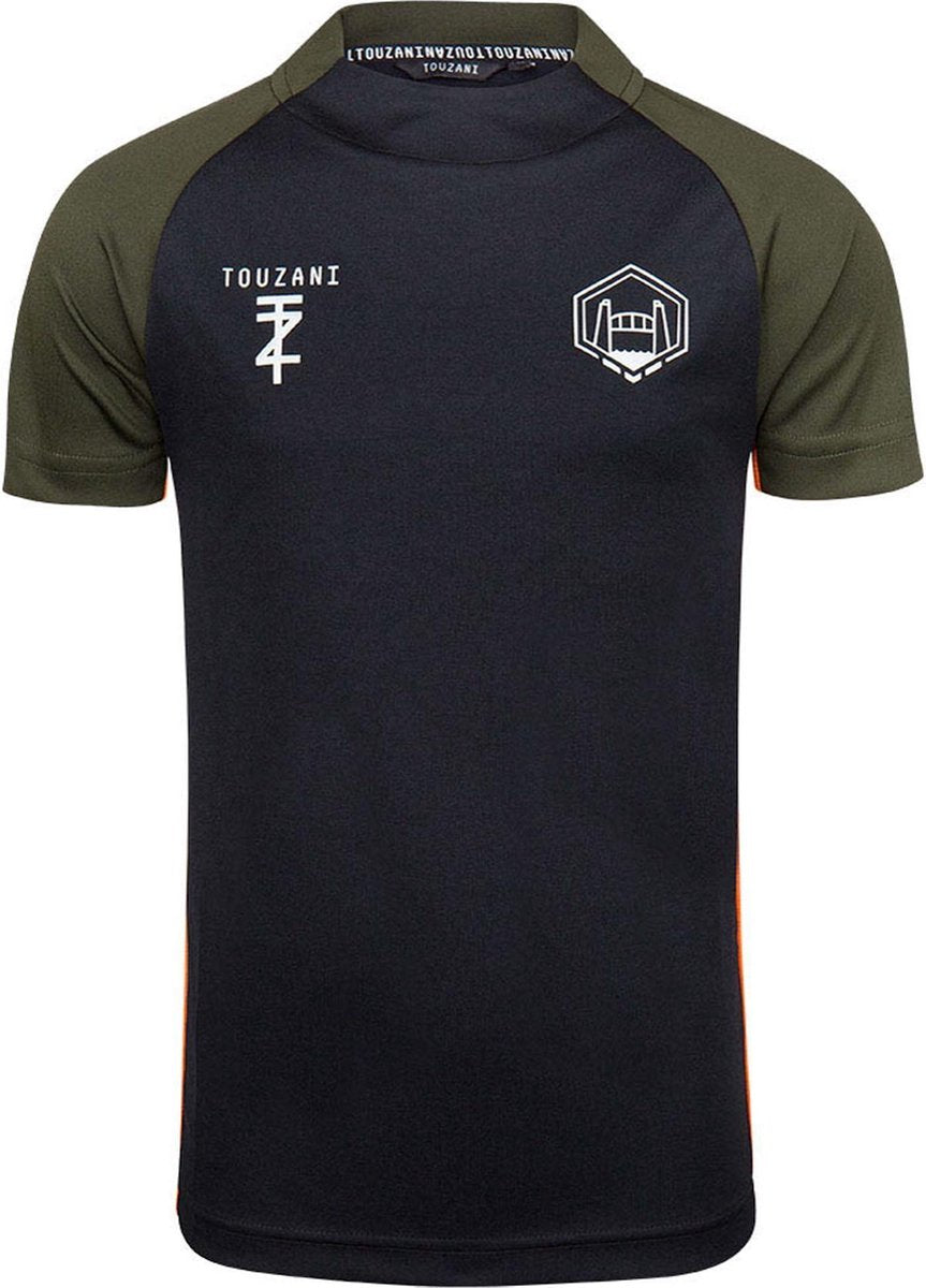 Touzani Sportshirt - Maat 128  - Jongens - zwart