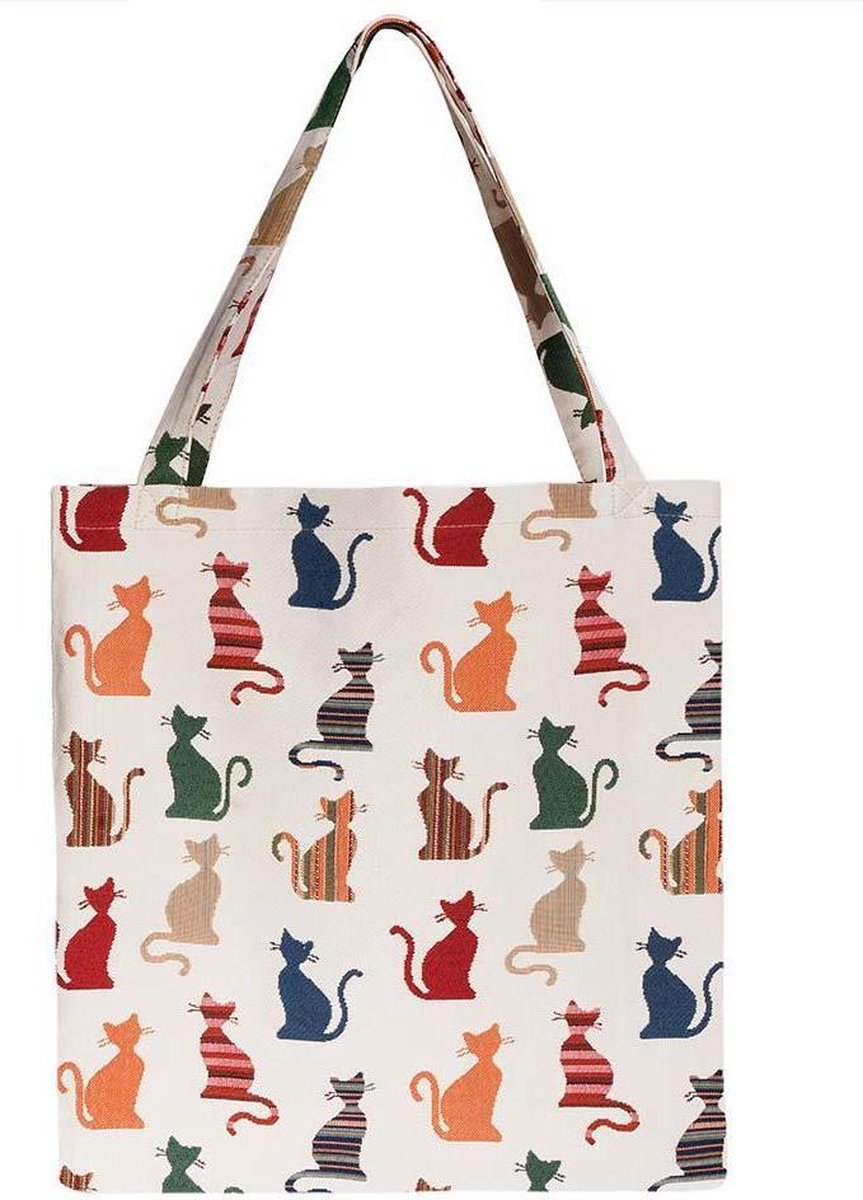 Signare Boodschappentas groot Cheeky Cat - Katten - Kat