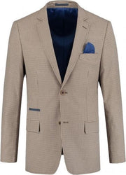 GENTS | Colbert Heren miniruit zand 0083 Maat 50