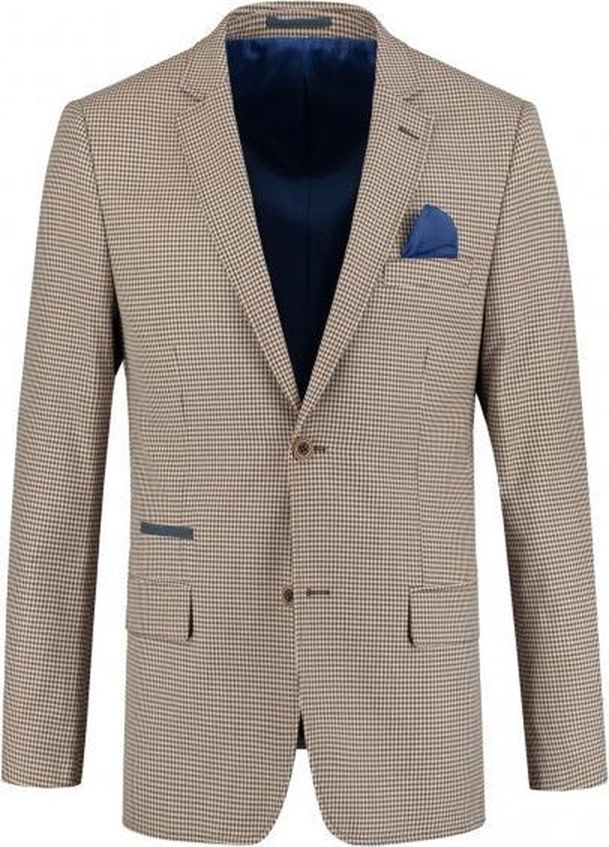 GENTS | Colbert Heren miniruit zand 0083 Maat 50