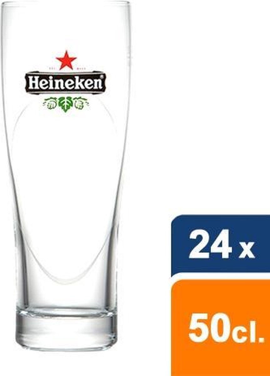 Heineken - Bierglas Ellipse 50cl - 24 stuks