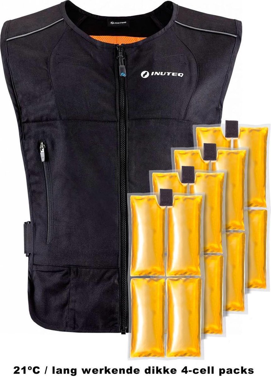 Inuteq Compleet BodyCool Pro PCM Koelvest - Maat: M - 21C - 4 Cell