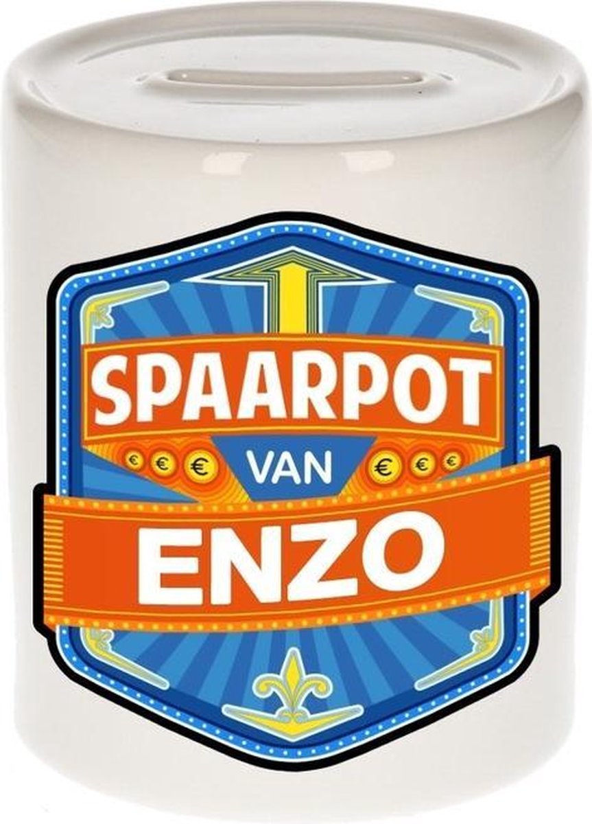Kinder spaarpot voor Enzo