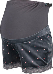 Hunkemöller Dames Zwangerschapsshort Velours - maat S