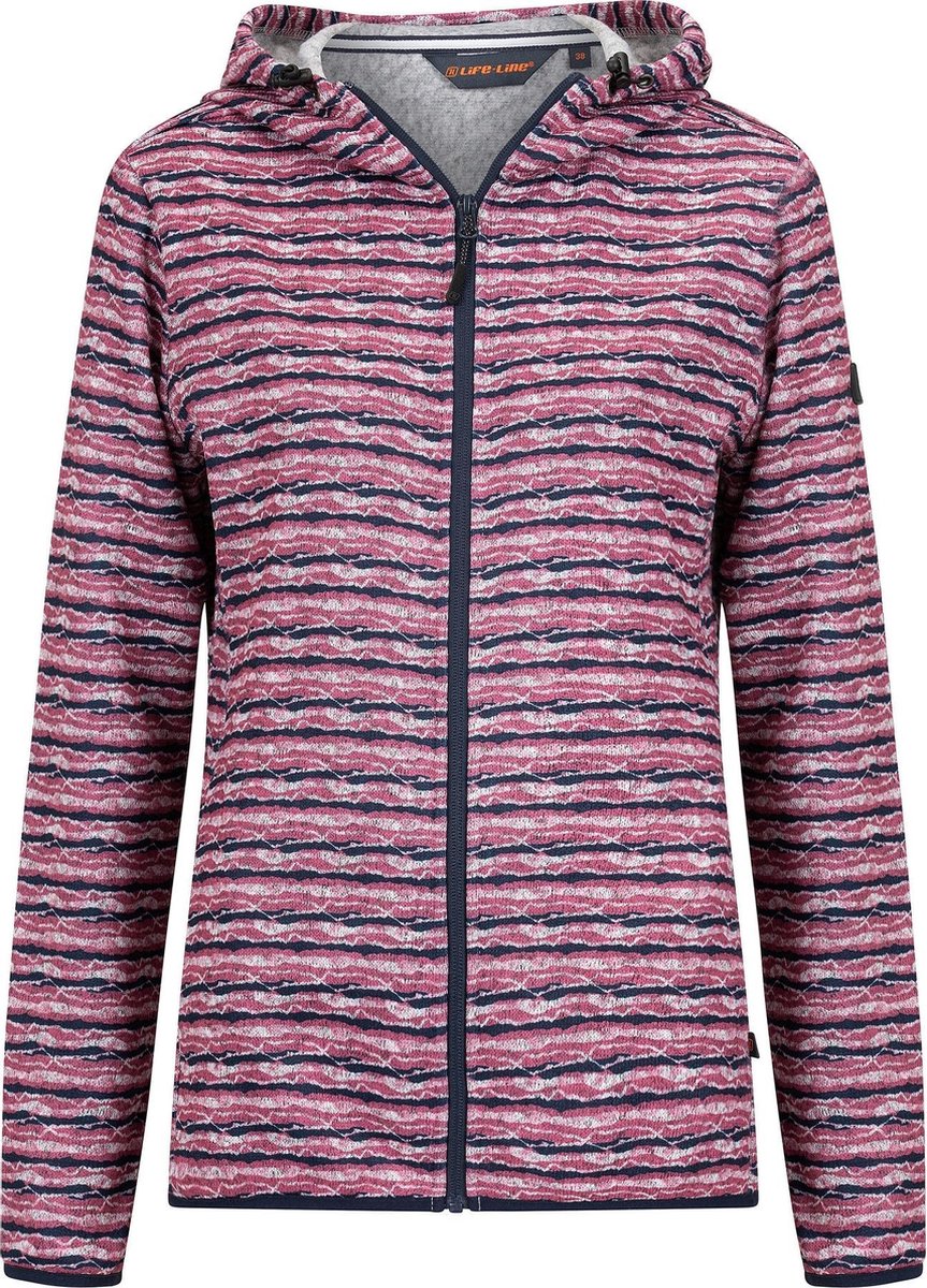 Debora Dames Fleece Vest - Dark Pink Melange