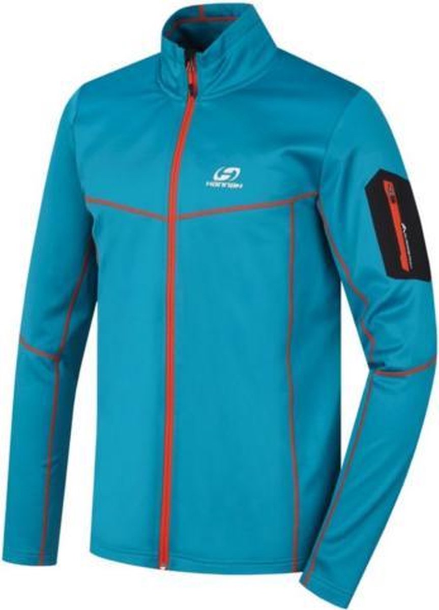 Hannah heren sweat vest Tiller PS Full-Zip - Stretch - Blauw - Oranje - L