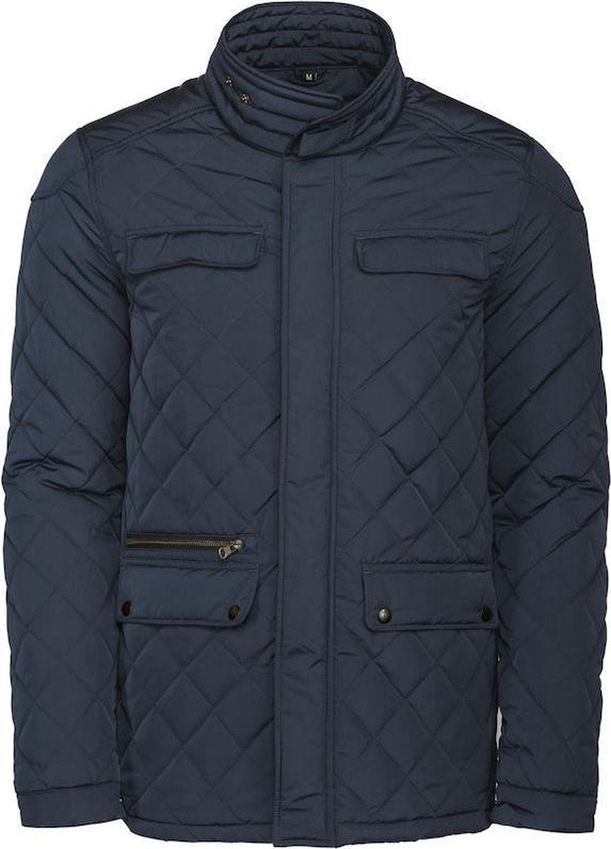 Harvest Huntingview Quilted Jas Heren 2111030 Navy - Maat M