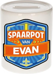 Kinder spaarpot voor Evan