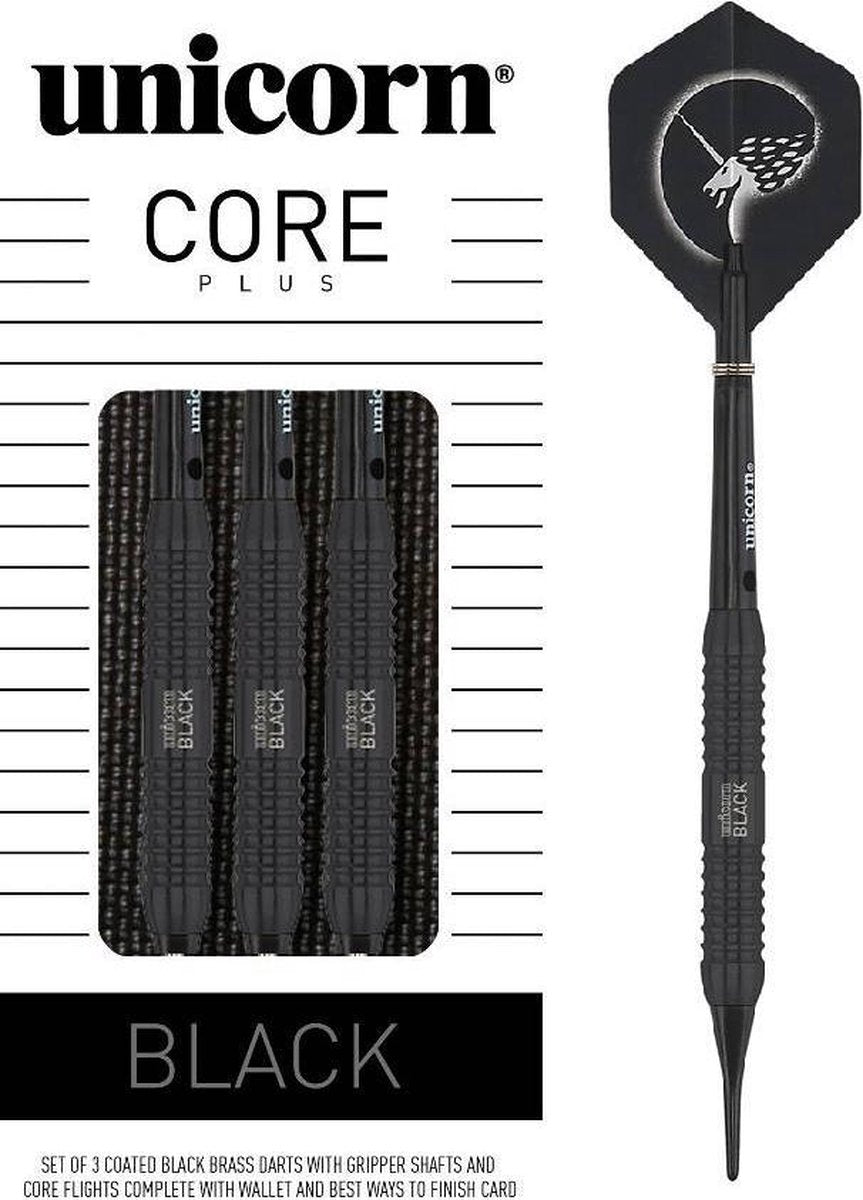 Unicorn Core Plus Black Brass Soft Tip - 19 Gram
