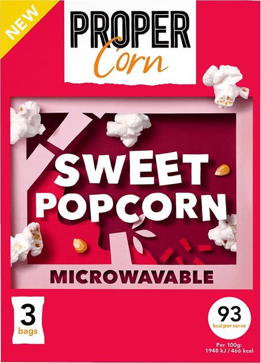Propercorn (15 x 70g) Sweet & Salty Magnetron -  (Popcorn zoet & zout)