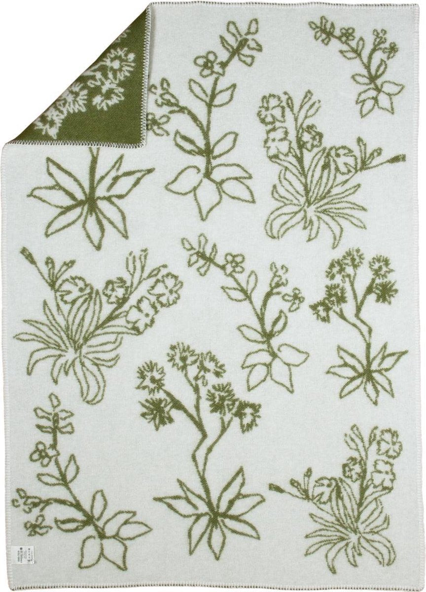 Wollen babydeken Groene Weide - 90x130 cm - Oeko-tex keurmerk