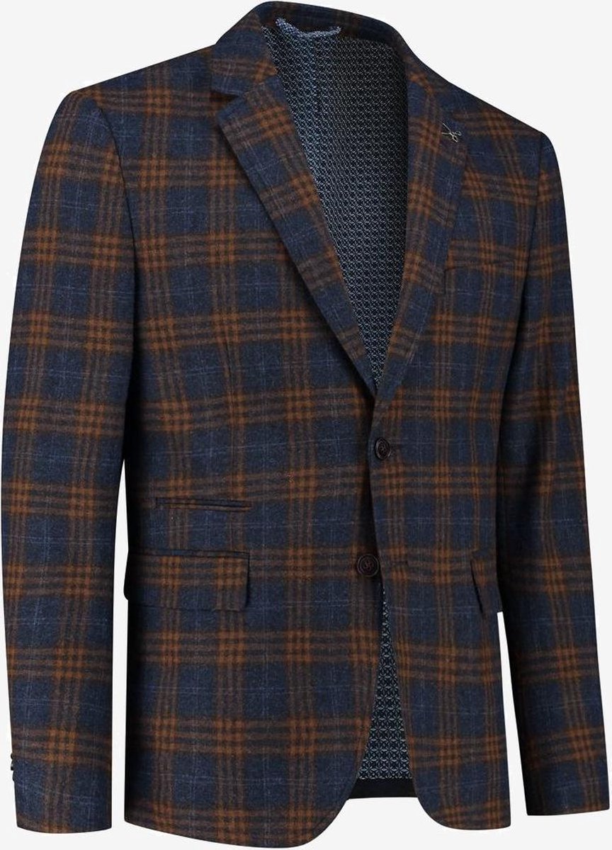 Ruit colbert navy brown | FR44-EU44