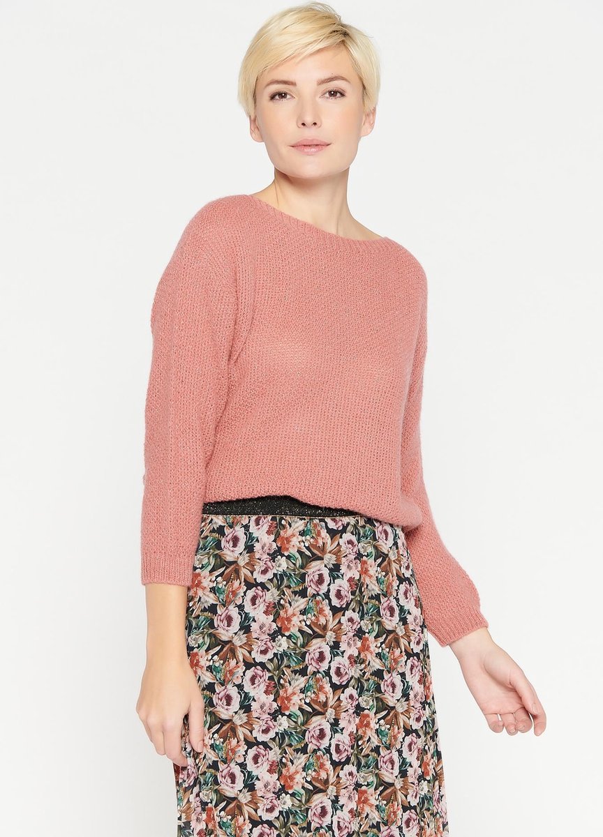 Trui met lurex - Nude