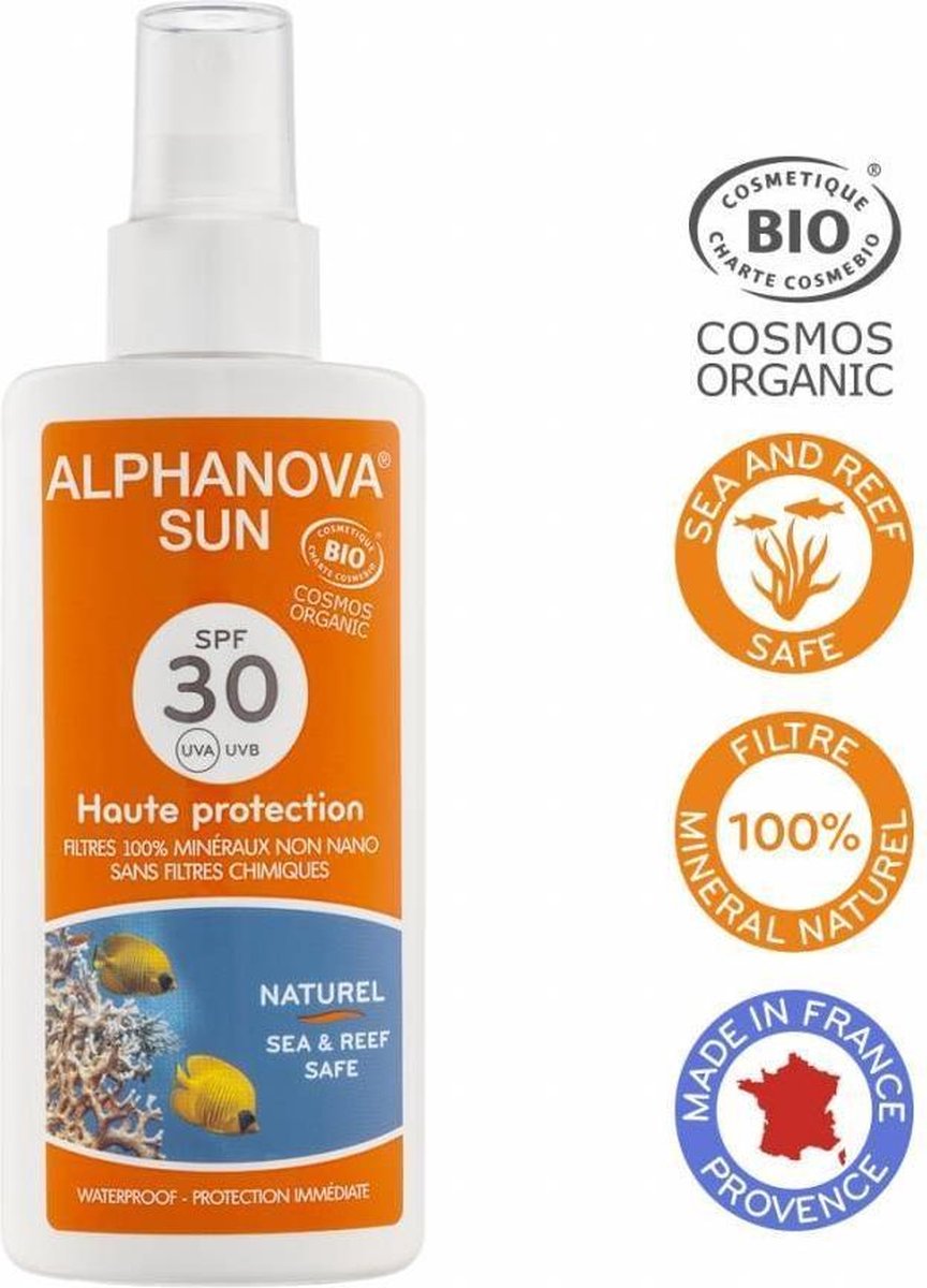 Alphanova Zonnebrandspray Spf 30 Unisex 125 Ml