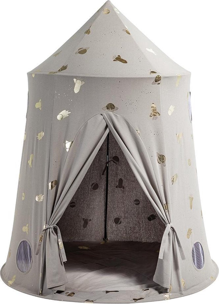 howa Speeltent Speelhuis "space" grijs met Vloermat 85111