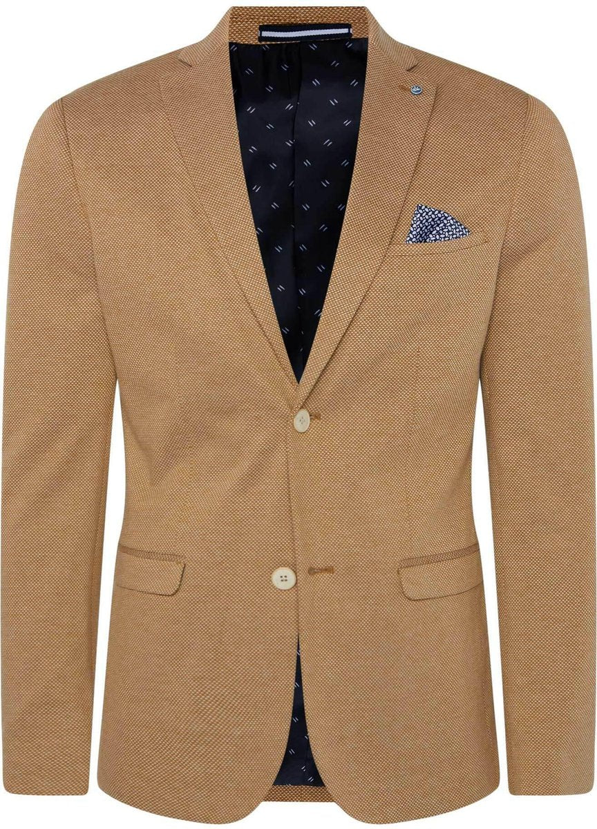 WE Fashion Heren skinny fit blazer met structuur - Maat XL (54)