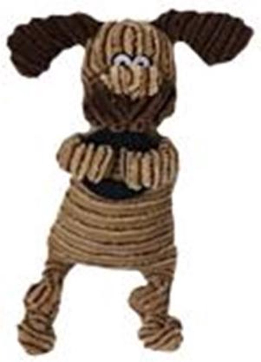 Een knuffeltje in de vorm van een hondje
