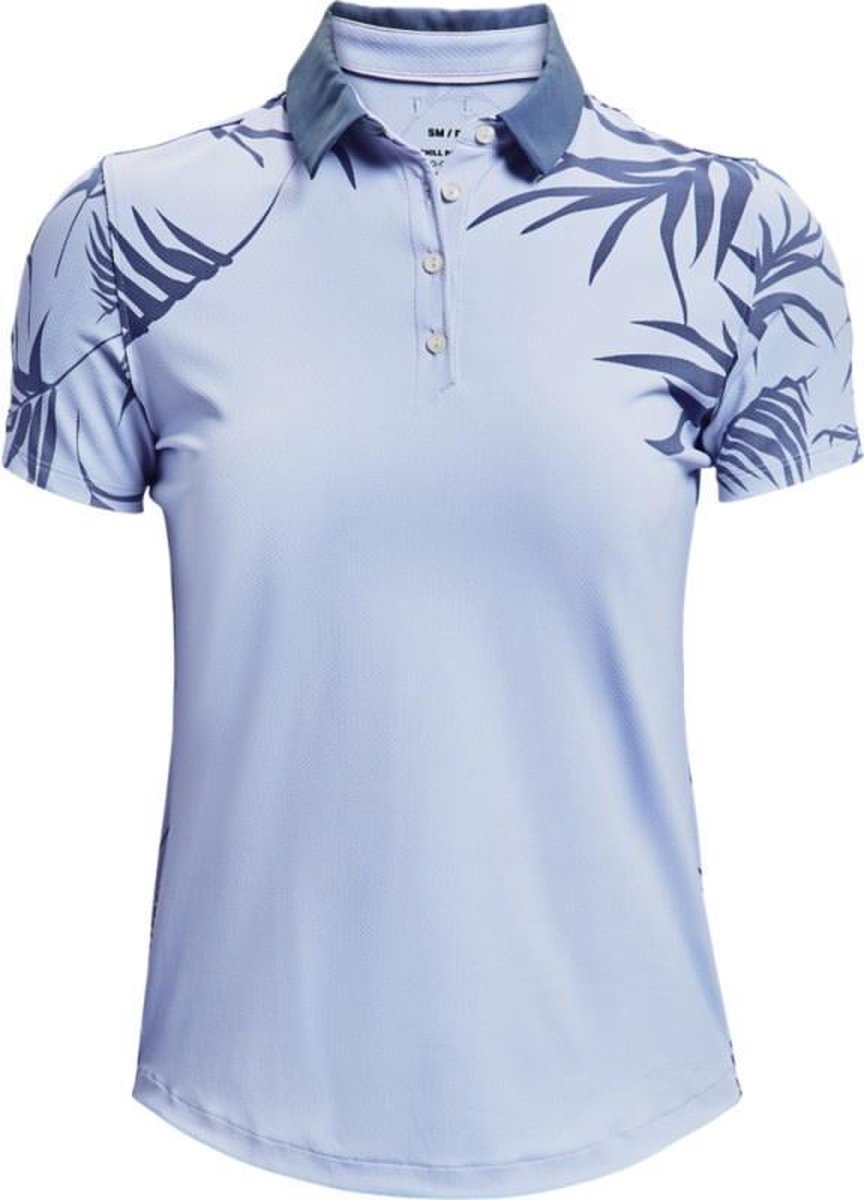 UA Iso-Chill SS Polo-Isotope Blue / Mineral Blue / Jet Gray maat: XS    dames > golf kleding > tops > polo