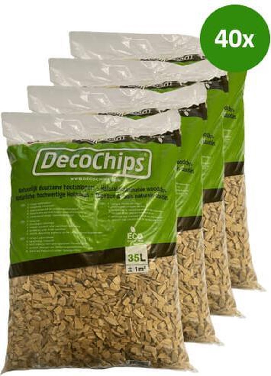 40 x 35L DecoChips Houtsnippers Naturel