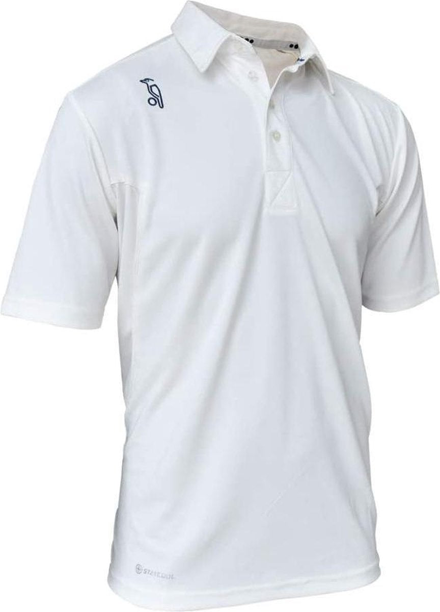 Kookaburra Cricketshirt Pro Active Junior Polyester Wit Maat 128