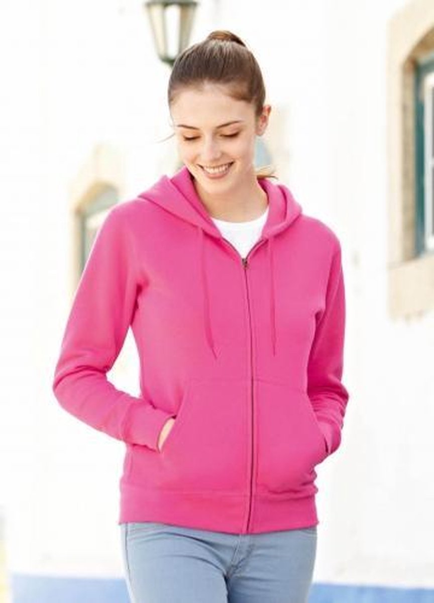 Fuchsia roze Fruit of the Loom vest voor dames M