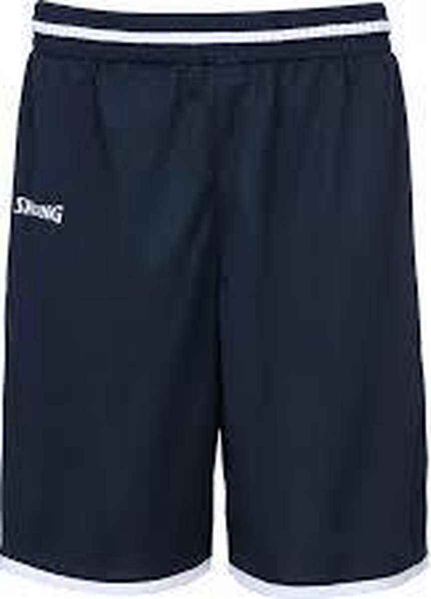 Spalding Move Shorts Heren - Navy / Wit - maat 140